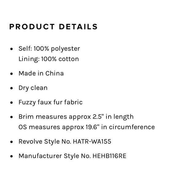 NWT Revolve Hat Attack Reversible Faux Shearling Bucket Hat Black Women’s OS - Picture 10 of 10